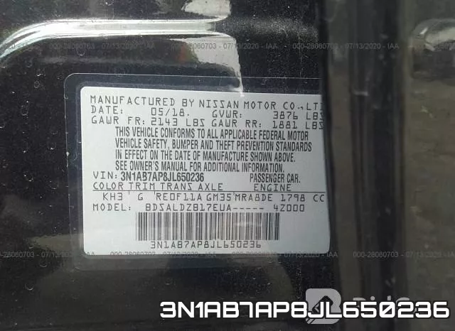 3N1AB7AP8JL650236 фото 10