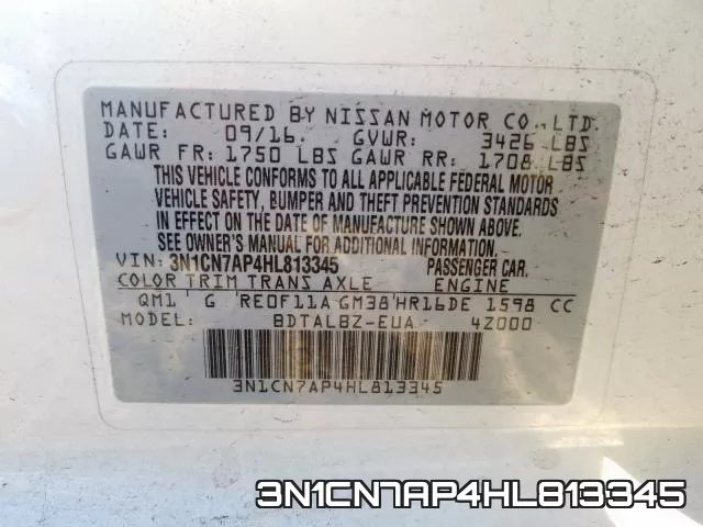 3N1CN7AP4HL813345 фото 2