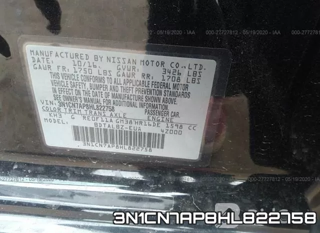 3N1CN7AP8HL822758 фото 10