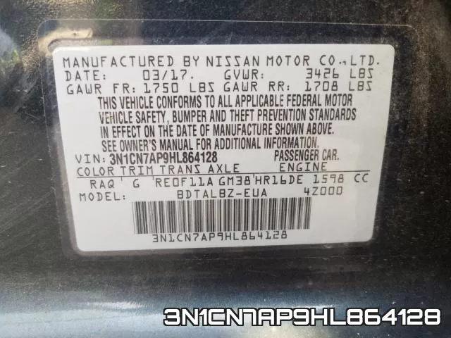 3N1CN7AP9HL864128 фото 2
