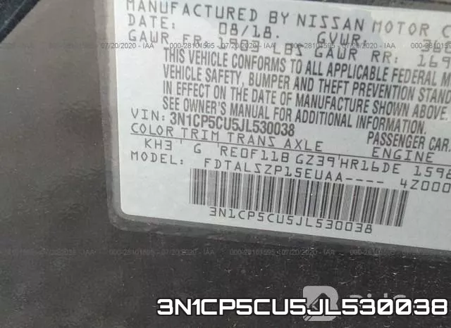 3N1CP5CU5JL530038 фото 10
