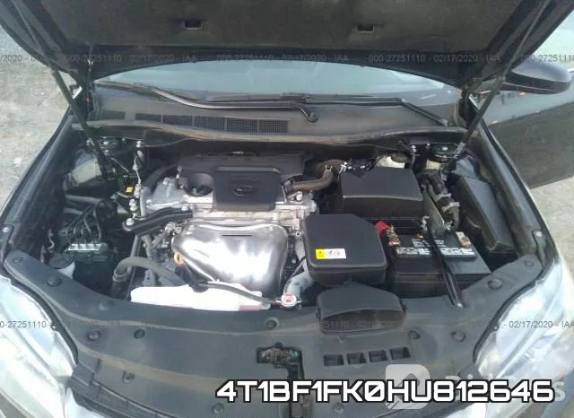 4T1BF1FK0HU812646 фото 2
