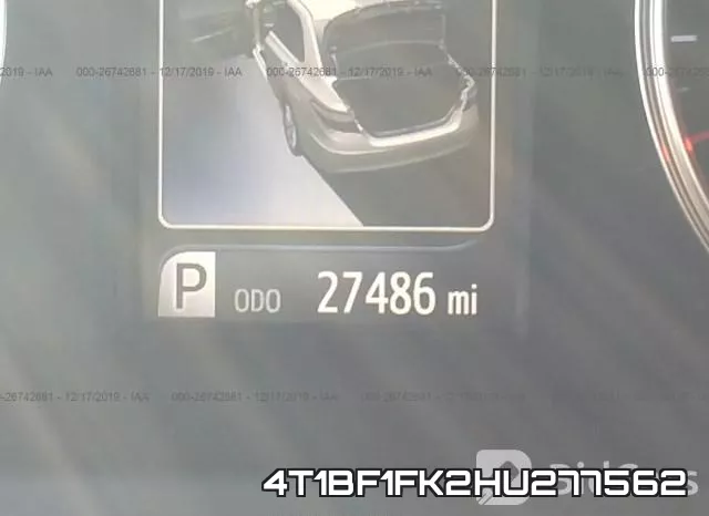 4T1BF1FK2HU277562 фото 8