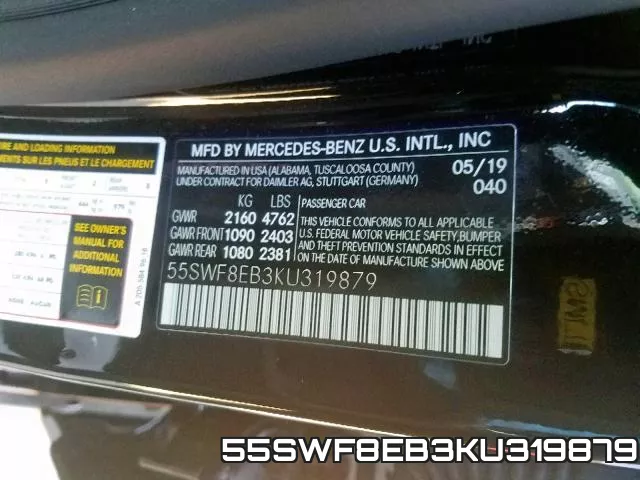 55SWF8EB3KU319879 фото 2