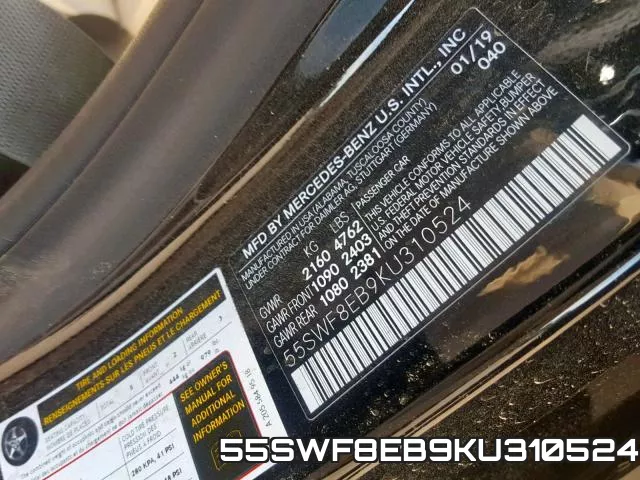 55SWF8EB9KU310524 фото 2