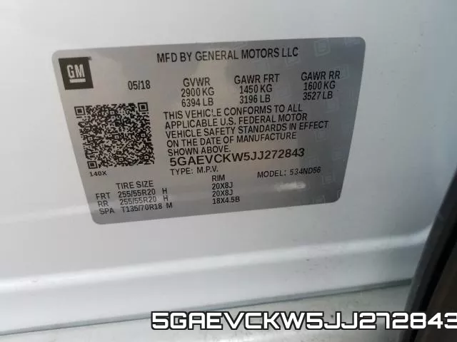 5GAEVCKW5JJ272843 фото 2