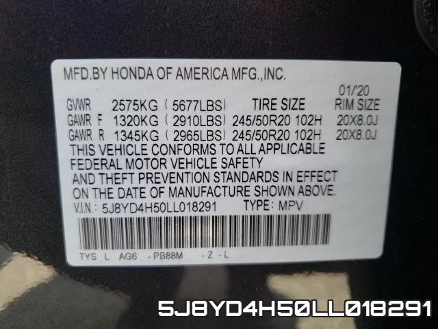 5J8YD4H50LL018291 фото 2