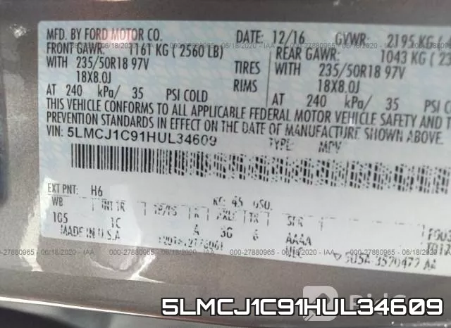 5LMCJ1C91HUL34609 фото 10