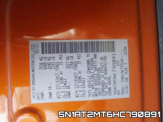 5N1AT2MT6HC790891 фото 2