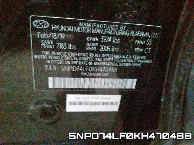 5NPD74LF0KH470488 фото 2