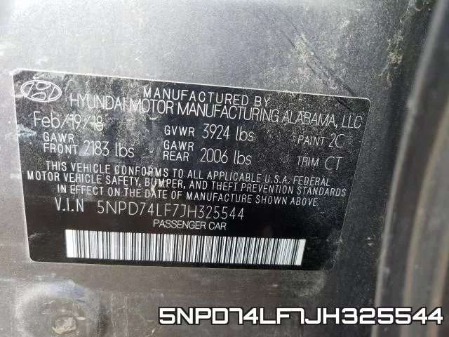 5NPD74LF7JH325544 фото 2