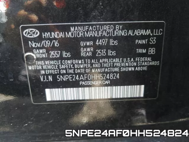5NPE24AF0HH524824 фото 2
