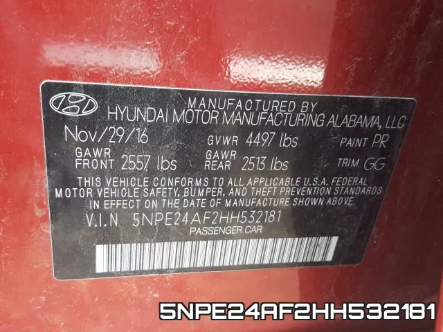 5NPE24AF2HH532181 фото 2