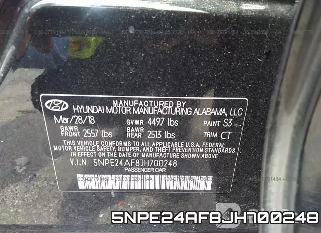 5NPE24AF8JH700248 фото 10