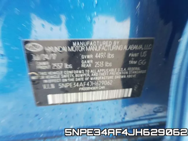 5NPE34AF4JH629062 фото 2