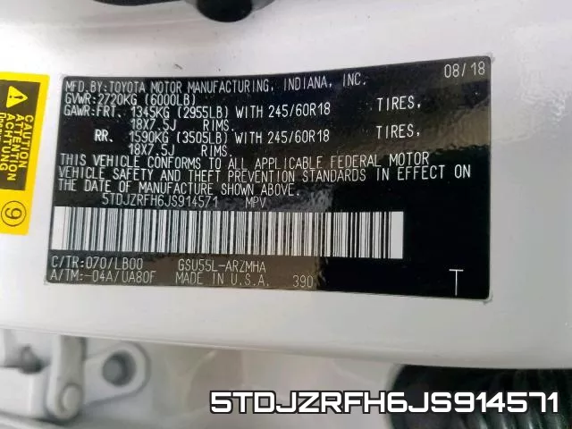 5TDJZRFH6JS914571 фото 2