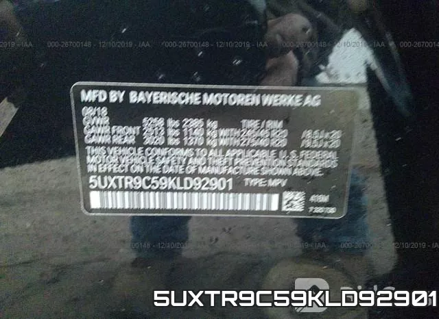 5UXTR9C59KLD92901 фото 10