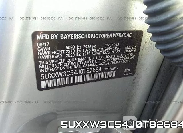 5UXXW3C54J0T82684 фото 10