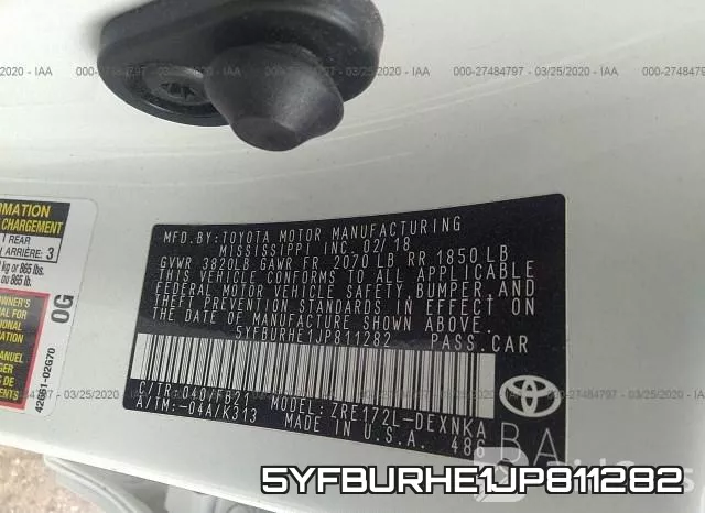 5YFBURHE1JP811282 фото 10