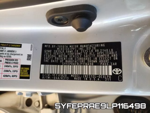 5YFEPRAE9LP116498 фото 2