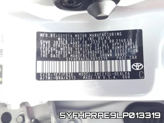 5YFHPRAE9LP013319 фото 2