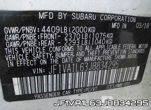JF1VA1L63J8834295 фото 10