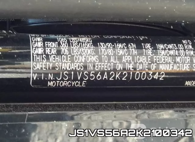 JS1VS56A2K2100342 фото 2