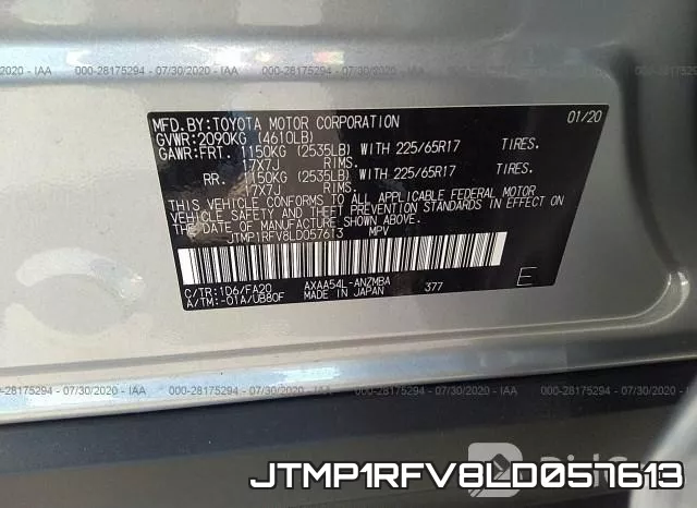 JTMP1RFV8LD057613 фото 10