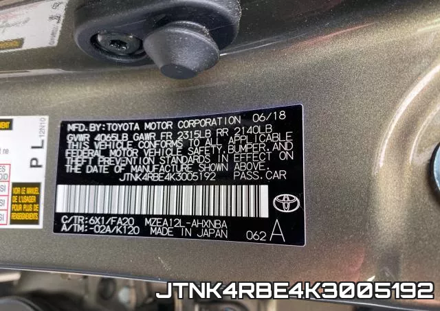 JTNK4RBE4K3005192 фото 2