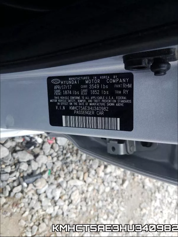 KMHCT5AE3HU340982 фото 2