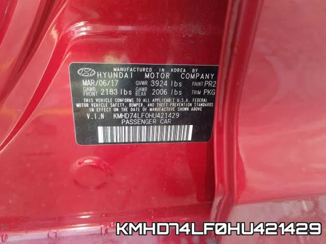 KMHD74LF0HU421429 фото 2
