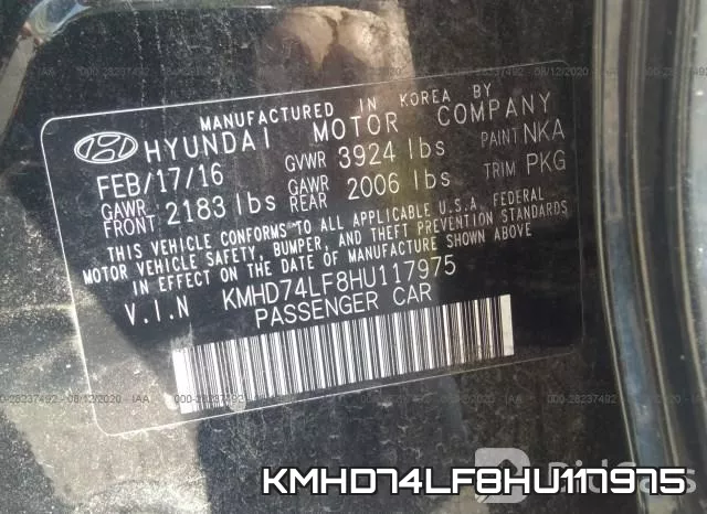 KMHD74LF8HU117975 фото 10