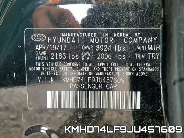 KMHD74LF9JU457609 фото 2