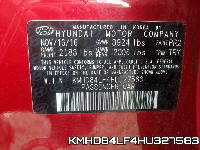 KMHD84LF4HU327583 фото 2