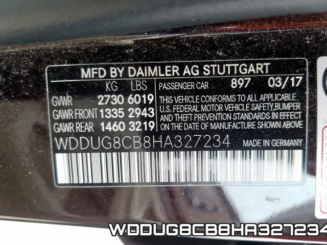 WDDUG8CB8HA327234 фото 2