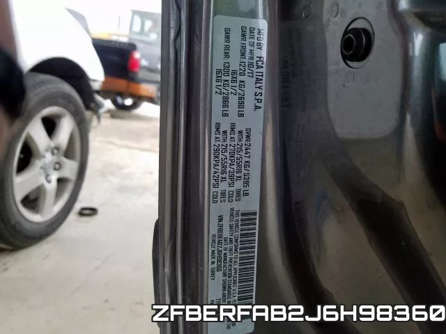ZFBERFAB2J6H98360 фото 2