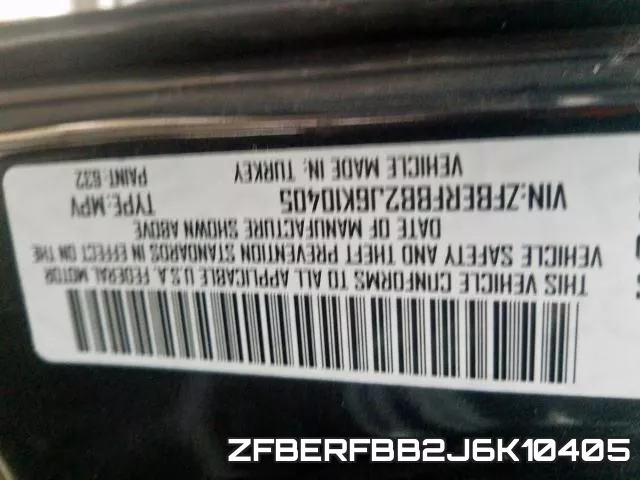 ZFBERFBB2J6K10405 фото 2