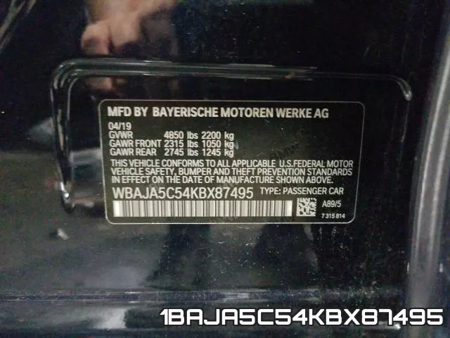 1BAJA5C54KBX87495 фото 2