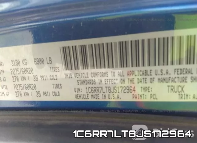 1C6RR7LT8JS172964 фото 10