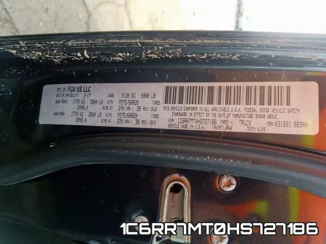 1C6RR7MT0HS727186 фото 2