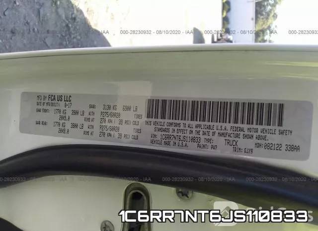 1C6RR7NT6JS110833 фото 10