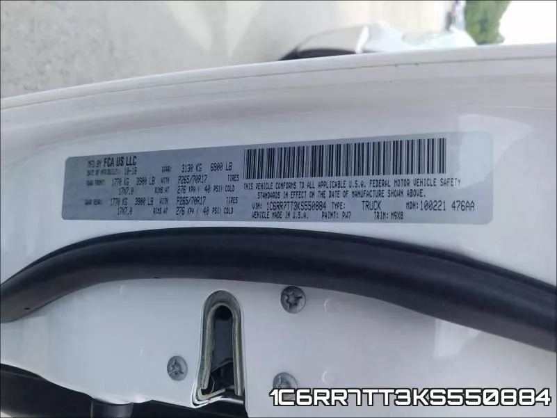 1C6RR7TT3KS550884 фото 2