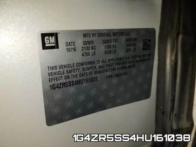 1G4ZR5SS4HU161038 фото 2