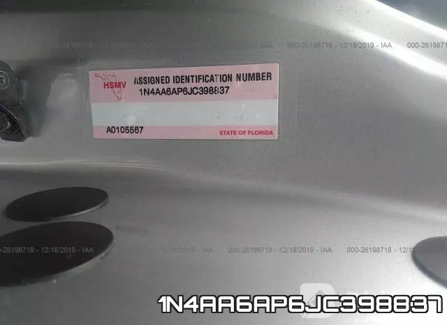 1N4AA6AP6JC398837 фото 10