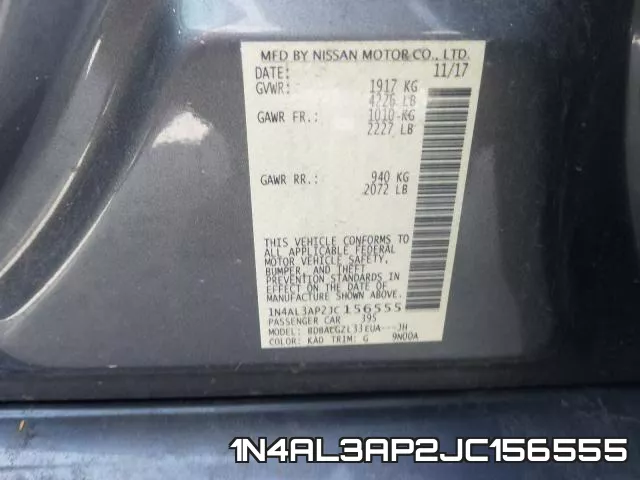 1N4AL3AP2JC156555 фото 2