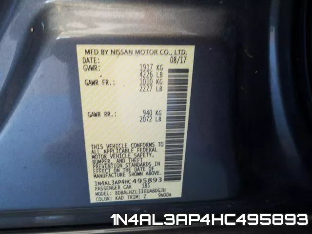 1N4AL3AP4HC495893 фото 2