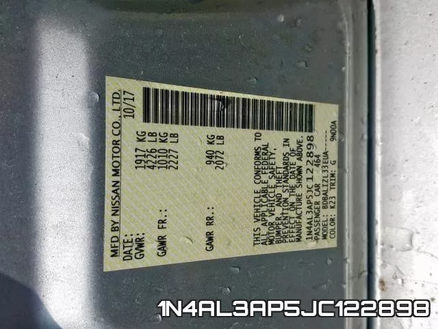 1N4AL3AP5JC122898 фото 2