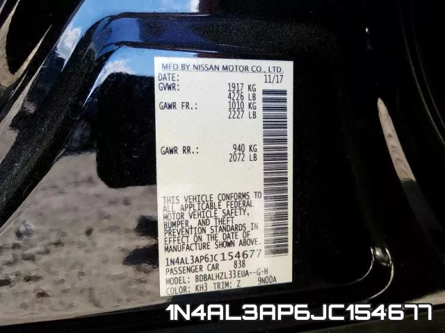 1N4AL3AP6JC154677 фото 2
