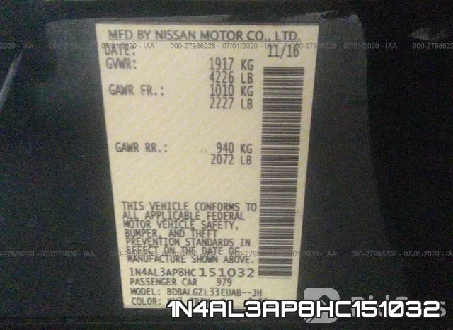 1N4AL3AP8HC151032 фото 10