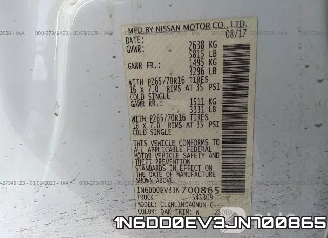 1N6DD0EV3JN700865 фото 10